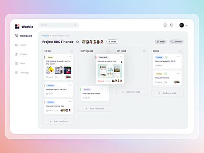 Web app | Kanban board app board design drag and drop kanban project management saas trello web app