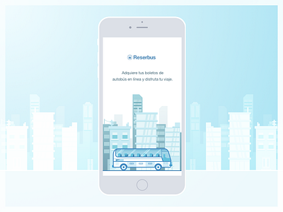 Intro iOS app design illustration vector