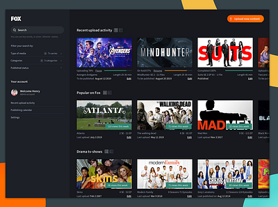 Streaming video platform app concept design movie app movies series streaming streaming app ui video