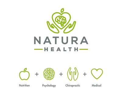 Diana Corona Brading Design Natura Health San Diego Dribbble 11 branding health center logo