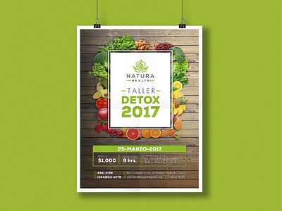 Natura Health-Campaign design brand identity campaign design design detox flyer graphic design health health center natural poster workshop