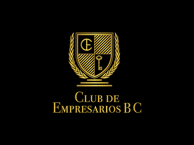 Logo Club de Empresarios BC entrepreneurs graphic design logo logotype shield symbol