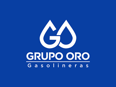 Logo Grupo Oro Gasolineras brand identity gas station graphic design logo logotipe mark symbol