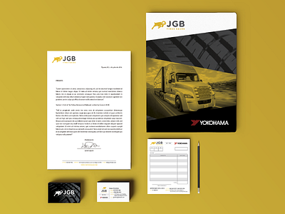 JGB Tires Sales - Brand identity branding busines card graphic design logo logotipe stationary design tires truck