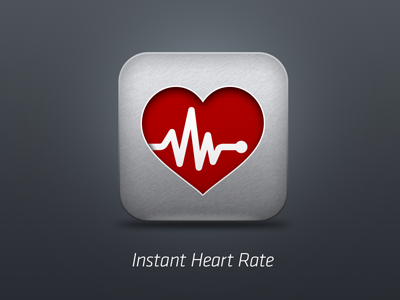 Instant Heart Rate app icon app azumio heart rate monitor icon instant heart rate iphone