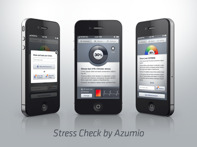 Stress Check by Azumio app azumio heart rate variability iphone mobile stress stress check app