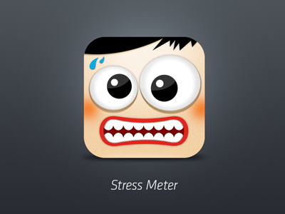 Stress Meter App Icon app azumio check icon ios iphone mobile stress