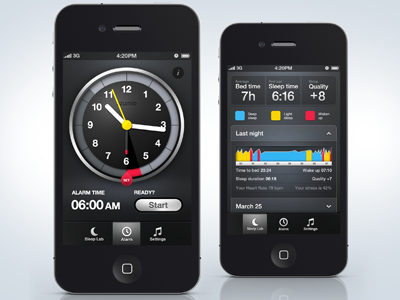 Sleep Time by Azumio, Alarm Clock and Sleep Cycle Analysis app azumio clock ios iphone mobile sleep sleep cycle time