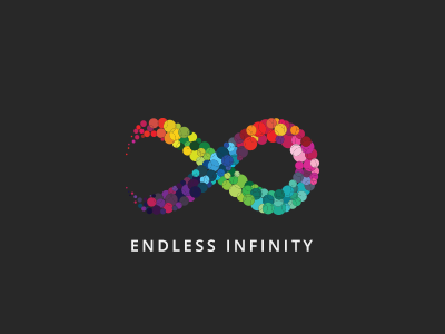 infinity brand colorwheel dot illistration infinity infinity war logo media motion pixel sketch studio tech logo technology