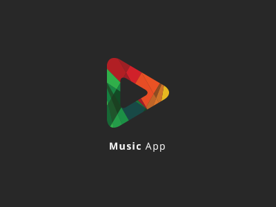 Music App android app icon ios ios icon media media logo multi color multi purpose multimedia music app sound techonology video app