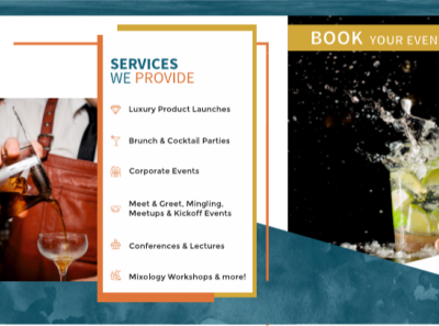Brochure Events branding brochure design design