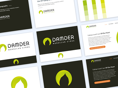 Damder art direction branding brochure design design illustration logo shopify typography ui ux webdesign