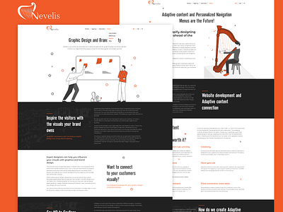 Nevelis | Multipage art direction branding design illustration logo typography ui ux vector webdesign