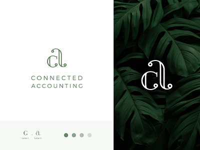 Connected Accounting Logo accounting brand branding connected design flat green icon identity illustrator logo logodesign minimal