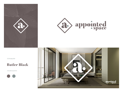 Logo for appointed space brand branding design flat identity interior logo sophisticated