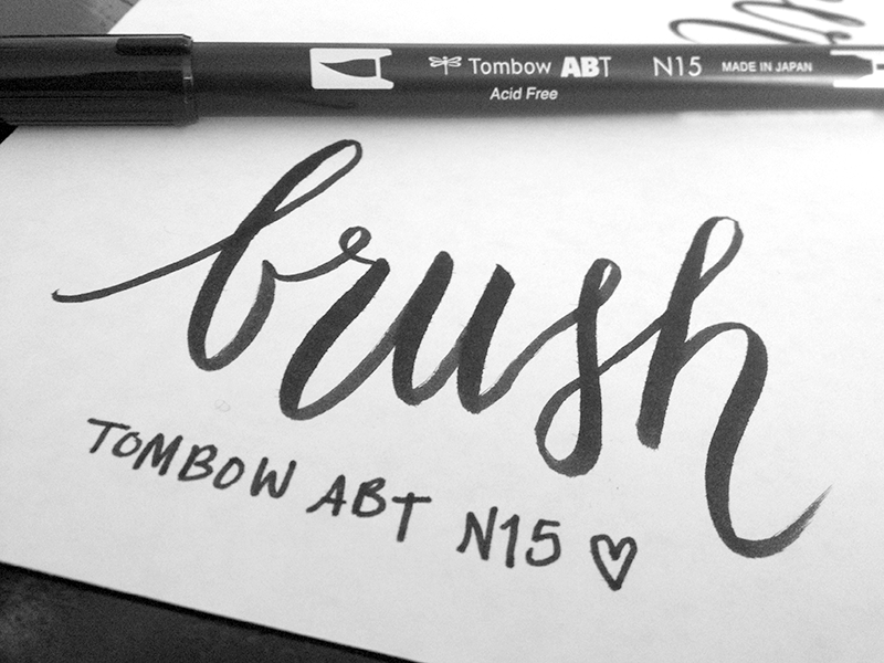 brush <3 calligraphy brush pen brush script tombow