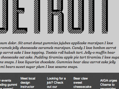 AIGA Detroit Email Newsletter (greyscale frame up) aiga detroit email html email michigan newlsetter