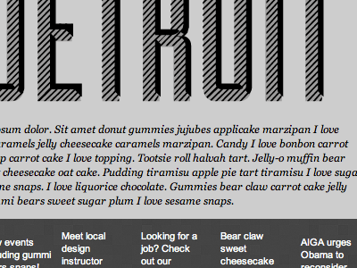 AIGA Detroit Email Newsletter (greyscale frame up)