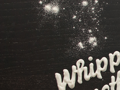 Whipp chocolate food hand lettering lettering lettering in food tracimadethis