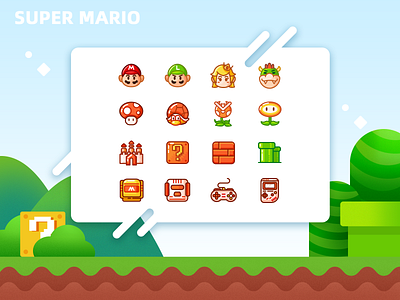 Mario Icon icon illustration mario ui