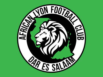 African Lyon F.C. Crest africa african club crest dar es salaam football green illustrator lion logo lyon soccer tanzania