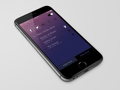 Beacon iOS Layout app beacon ios iphone location ui