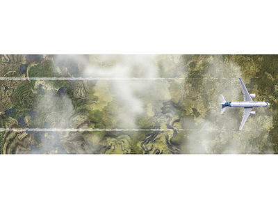 Jet Stream airplane clouds photoshop plane sky terrain travel