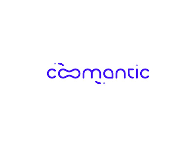 coomantic logo design font font design font logo logo particle physical science