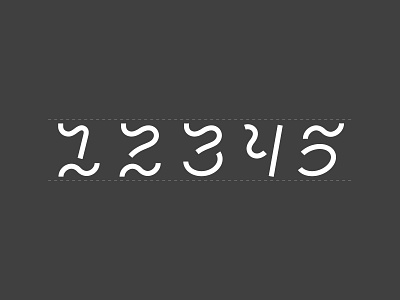 Custom Number Typography numbers typography