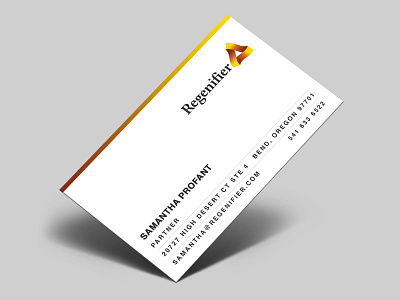 Logo + Business Card for Regenifier business card logo