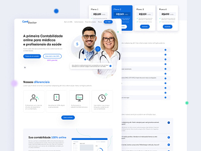 Medical finance website design doctor medical minimal ui web website