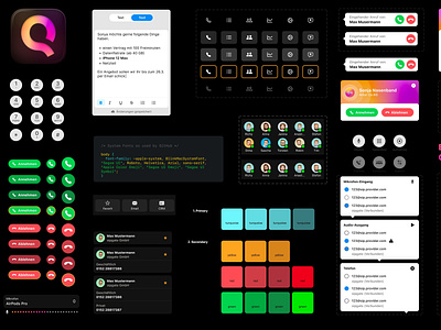 CLINQ Mango: Our Component Library android app component design system figma interface ios macos phone softphone windows