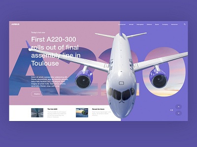 Air aircraft airline landing ui webdesign website