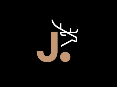 Jelinek animal animal pictogram deer logo minimalist symbol