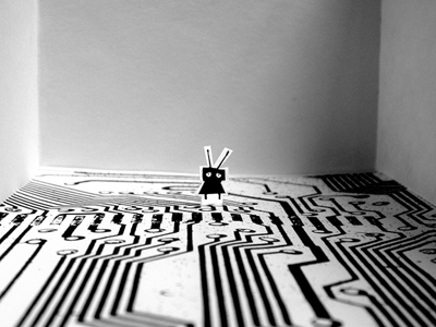 ROBO – The Lonely Robot handmade illustration photo robot