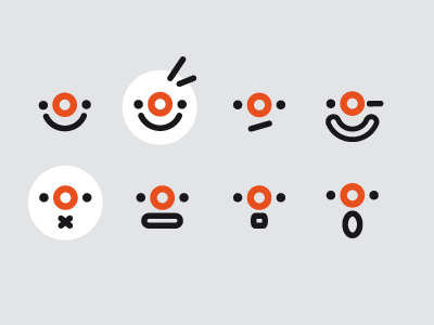 Clowns character clown emoticon emotions face minimalist