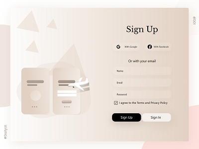 Sign Up Page adobe xd design illustration xd xd design