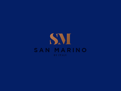 San Marino - Logo Proposal brand branding elegant italy logo logotype luxurious mark proposal shoes type vector