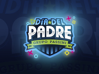 Dia del Padre 2k19 | Logo brand brand identity branding celebration design fathers day game game design illustration logo logotype padre play typography vector