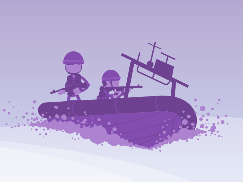 Army illustrations army character illustration purple