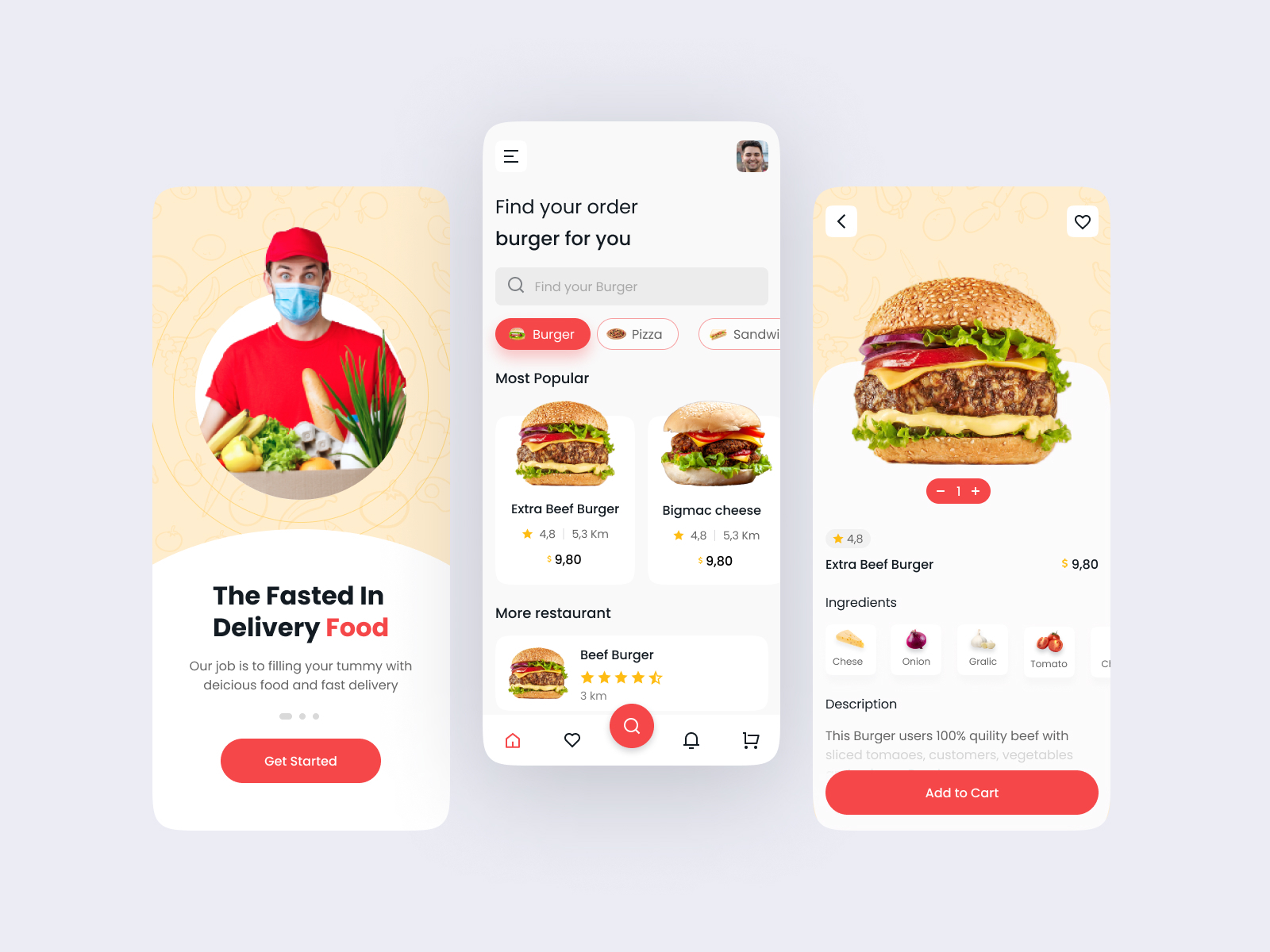 Food App by Md Allauddin on Dribbble