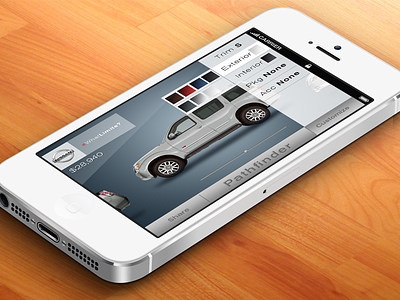Nissan 360 app application automotive car iphone mobile nissan ui ux
