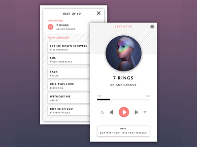 Daily UI #009 - Music Player dailyui dailyuichallenge009 ui