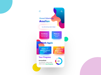 E-learning app design