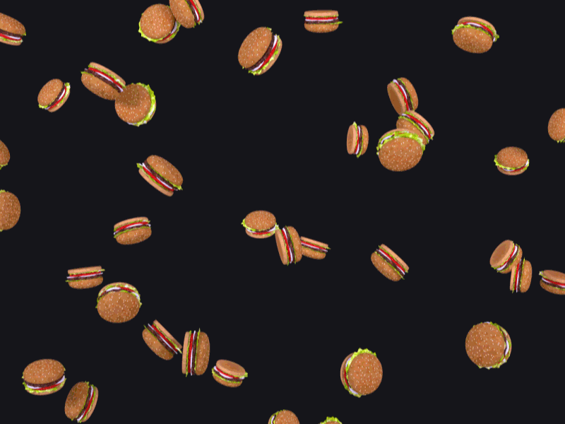 Burgers burgers cas casprins delicious gif hamburgers loop prins raining