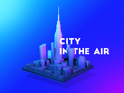 Creative city model 3d