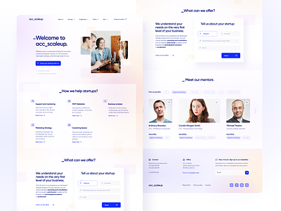 Startup Accelerator - Landing Page