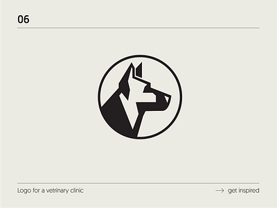 Veterinary Clinic Logotype animal brand branding design dog flat illustration logo logotype minimalism vector