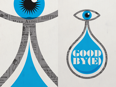 Goodby(e) illuminati illustration poster