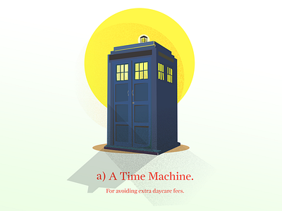 Time Machine dr. illustration machine time who